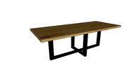 Table CASSIS en chêne massif - pieds W droit 10x6