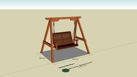 Sitting Spiritually Garden Swing Seat - Two Seater