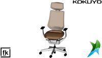 Poltrona executiva giratória - Linha Ing - Kokuyo