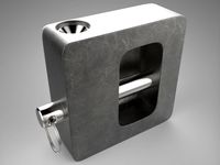Padlock 3D Model