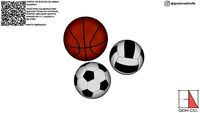 CONJUNTO BOLAS - BASKETE, FUTBOL, VOLEIBOL