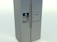 Two Doors Frigider 3D Model