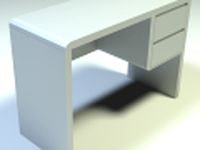 Modern office desk 3D Model