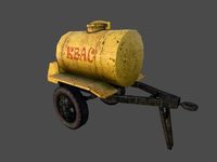 Barrel for sale drinks USSR Low Poly 3D Model