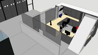 Melkweg receptieontwerp hoge balie, compleet.