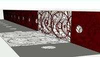 Floral pattern CNC Plaster molding traditional Railing parapet sAs