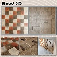 Деревянные 3D панели