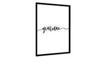Quadro Gratidão Lettering - Galeria9, por Rachel Moya