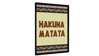 Quadro Hakuna Matata - Galeria9, por Aqui tem poster