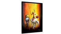 Quadro Dom Quixote amarelo - Galeria9, por ERNESTO DUARTE