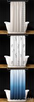 Alice bath+ shower curtain+ oval rail N2