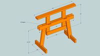 adjustable height sawhorses