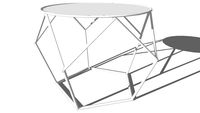 PRISM, Table basse ronde en métal blanche D 64 cm, Maisons du monde, ref : 155834, prix : 49,99