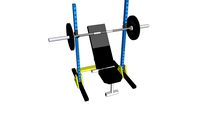 X-Series S1 Rack 70' (2' x 3') With Bench and Barbell
