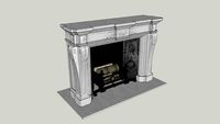 Marble fireplace
