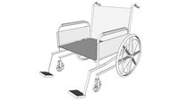 M4710 - Wheelchair, Patient, Bariatric, Transport, Folding