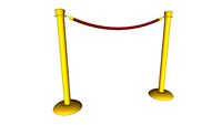 Gold Base Rope and Stanchion