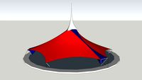 dome of catenary beams