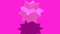 Purple Rhombic Hexecontahedron is the star bust shape