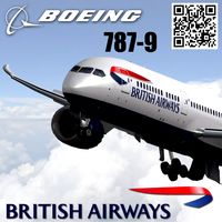 Boeing 787-9 British airways livery3d model