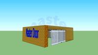 Puerta corrediza residencial bajo techo 3 hojas
