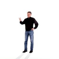 Casual Attire Man | CMan0223-HD2-O01P01-S Ready-Posed 3D Human Model (Man / Still)