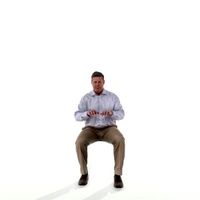 Casual Attire Man | CMan0224-HD2-O02P02-S Ready-Posed 3D Human Model (Man / Still)