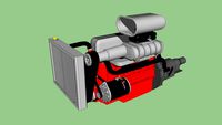 Chevrolet 250s 4.1 Supercharger quadrijet Engine (MOTOR DE OPALA SUPERCHARGER)