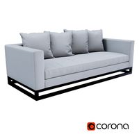West Elm Toss-Back Down-Filled Sofa3d model