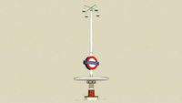 london underground-oakwood station pylon