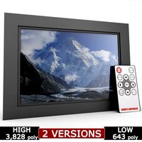 Digital picture frame remote low poly3d model