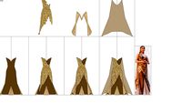 Danaya's palace gown, ENCANTADIA. 2D.