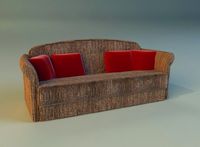 Sofa velvet3d model