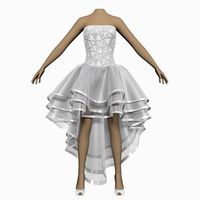 Wedding Dress 0013d model