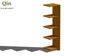 Qin Q4 Bamboo Shelf - Extension 390 - Caramel Color