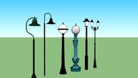 Decorative street lamp set 2
