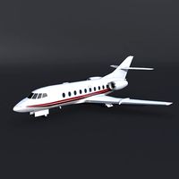 Dassault Falcon 30 corporate jet3d model