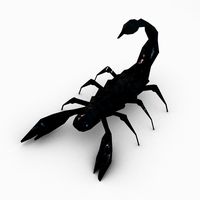 Low poly scorpion3d model