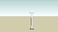 High Security Outdoor Public Bike Pump (No Gauge)