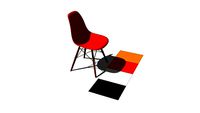 Sedia Plastica Rossa,Chair Red Plastic