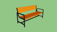 Лавочка парковая Д262 / Park bench D262