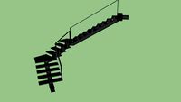 Escalera metalica 3 tramos