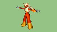 pokemon blaziken 3D