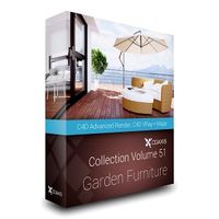 Volume 51 (Cinema 4D): Garden Furniture - CGAxis 3D Models