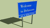Welcome Sign Delaware