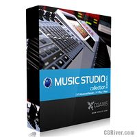 3D Model Volume 31 Music Studio Equipment for Cinema 4D - CGAxis