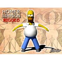 Homer Simpson rigged - 3D Model