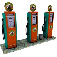 Gas Pump Musgo 3D Model