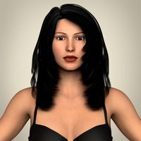 Realistic Young Sexy Girl 3D Model