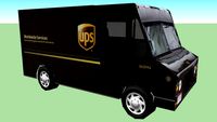 Ups Van Low Poly